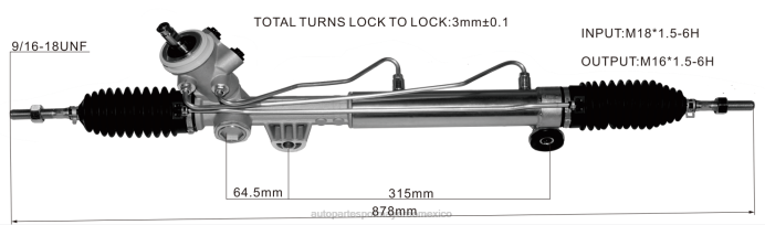 autopartes Mexico Leon gto - cremallera de dirección asistida 7836993l5 ZP2F2712 BUICK