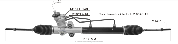 autopartes Mexico Cancun - cremallera de dirección asistida 95209431 96952196 96451425 96852935 95961360 96442383 96407342 ZP2F2691 CHEVROLET