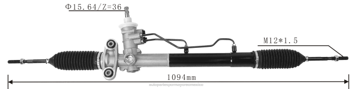 autopartes Mexico Leon gto - cremallera de dirección asistida 96879493 96438534 96663816 ZP2F2682 CHEVROLET