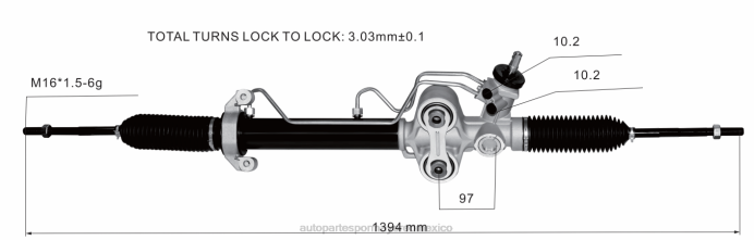 piezas de automóvil - cremallera de dirección asistida 19330567 19133646 19207492 p15851001 ZP2F2695 CHEVROLET