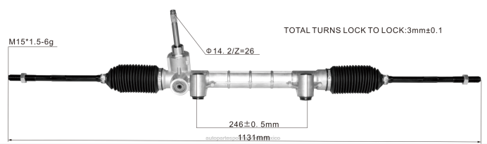 autopartes México - cremallera de dirección asistida 68543684aa 52158008 ZP2F2793 DODGE/CHRYSLER