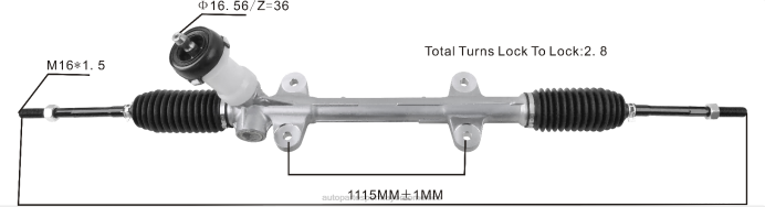 autopartes Mexico Leon gto - cremallera de dirección asistida 56500-1x500 ZP2F2722 HYUNDAI/KIA