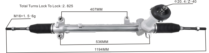 piezas de direccion automovil - cremallera de dirección asistida 56500-c5100 ZP2F2727 HYUNDAI/KIA