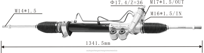 platino autopartes México - cremallera de dirección asistida 8-98231299-0 ZP2F2609 ISUZU