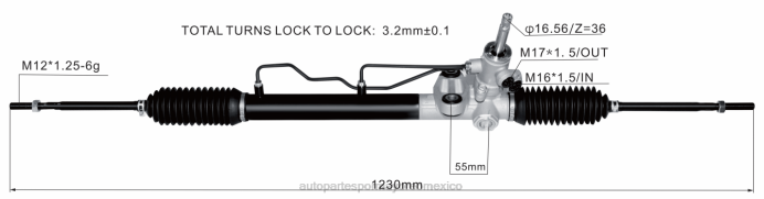 napa autopartes México - cremallera de dirección asistida 4410a313 ZP2F2558 MITSUBISHI