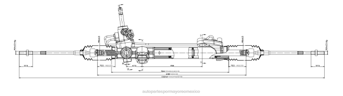 piezas de automóvil - cremallera de dirección asistida 4410a064 4410a308 ZP2F2555 MITSUBISHI