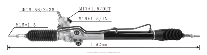 piezas de direccion automovil - cremallera de dirección asistida mr374891 mr554169 4410a140 ZP2F2557 MITSUBISHI