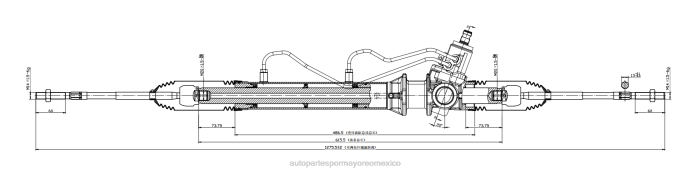 autopartes México opiniones - cremallera de dirección asistida 490010w015 490010w010 ZP2F2564 NISSAN