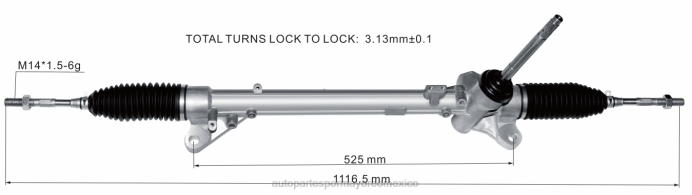 autopartes Mexico Leon gto - cremallera de dirección asistida 48001-4eh0b 48001-4eh0a ZP2F2572 NISSAN