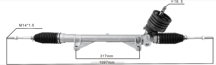 napa autopartes México - Cremallera de dirección asistida 48001-cy010 48001-cy01a ZP2F2598 NISSAN