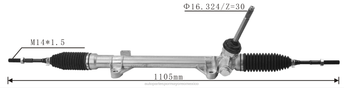 napa autopartes México - cremallera de dirección asistida 48001-4bg0a ZP2F2588 NISSAN