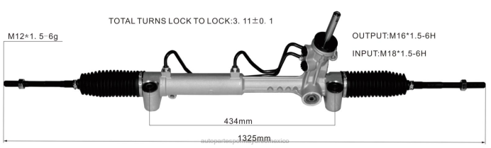 piezas de recambio automóvil - Cremallera de dirección asistida 93179549 7831985179 13292547 ZP2F2780 OPEL