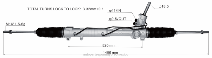 piezas de automóvil - cremallera de dirección asistida lr005939 ZP2F2835 LAND ROVER