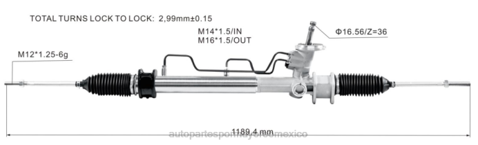 autopartes Mexico Cancun - cremallera de dirección asistida pw891905 pw825852 ZP2F2651 PROTON/PERODUA