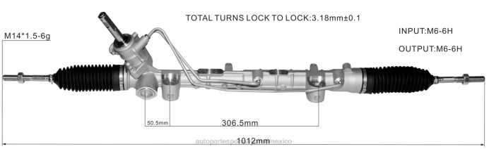 autopartes Mexico Leon gto - Cremallera de dirección asistida 490011431r 490014592r 490016602r 490017454r 490014306r ZP2F2802 RENAULT