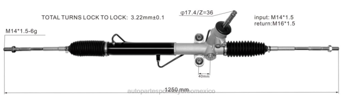 piezas de automóvil - cremallera de dirección asistida 34110sc011 ZP2F2815 SUBARU