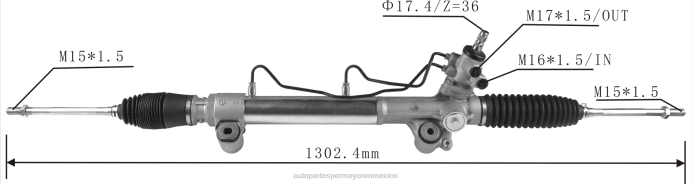 autopartes México - cremallera de dirección asistida 44200-0k040 44200-0k230 44200-0k390 44200-0k890 ZP2F2433 TOYOTA