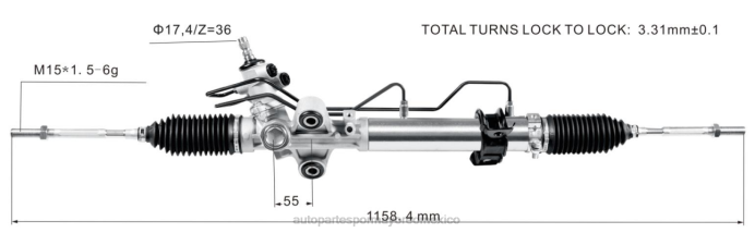 autopartes México opiniones - cremallera de dirección asistida 44200-26470 ZP2F2484 TOYOTA