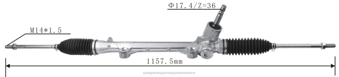 autopartes México opiniones - cremallera de dirección asistida 45502-bz040 ZP2F2504 TOYOTA