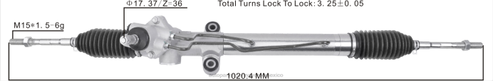 autopartes Mexico Leon gto - cremallera de dirección asistida 44250-20581 ZP2F2462 TOYOTA