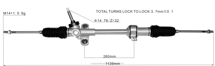 napa autopartes México - cremallera de dirección asistida 45510-b4010 ZP2F2498 TOYOTA