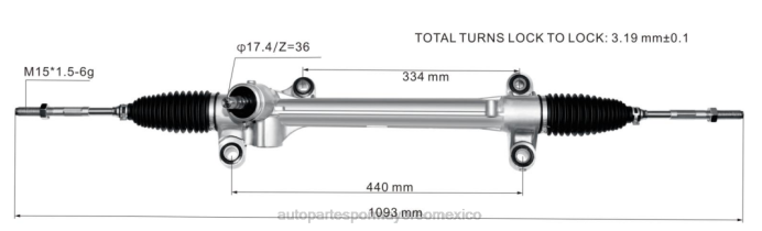 piezas de recambio automóvil - Cremallera de dirección asistida 45510-02730 45510-02630 ZP2F2440 TOYOTA