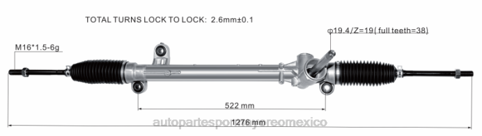 autopartes México opiniones - cremallera de dirección asistida jx6c-3a500-ad ZP2F2664 FORD