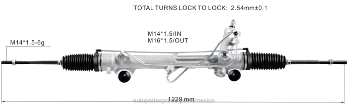 piezas de direccion automovil - cremallera de dirección asistida 2r3z-3504-barm ZP2F2677 FORD